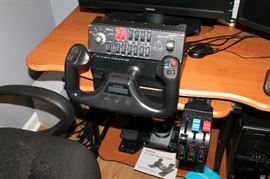 Saitek Pro Flight yoke system with throttle