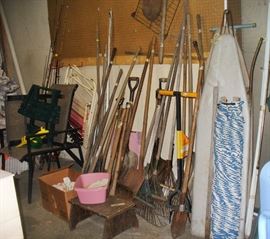 PATIO FURNITURE, HAMMOCK, YARD AND GARDEN TOOLS