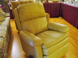 ONE OF THE TWO RECLINERS. THE OTHER ONE IN THE BACK IS FABRIC.