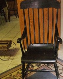 ANOTHER OLD ROCKER AND A PARTIAL PHOTO OF  LITTLE WOOD WAGON
