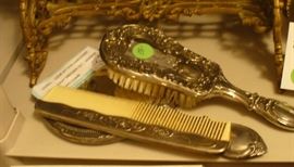 VINTAGE VERY HEAVY VANITY 3 PIECE SET