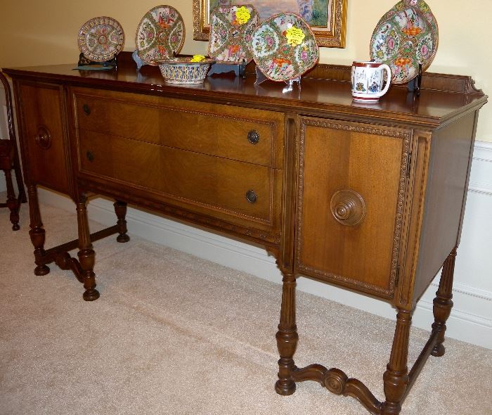 Dining room by Kennard’s of St. Louis: table/6 chairs, sideboard, china hutch, buffet