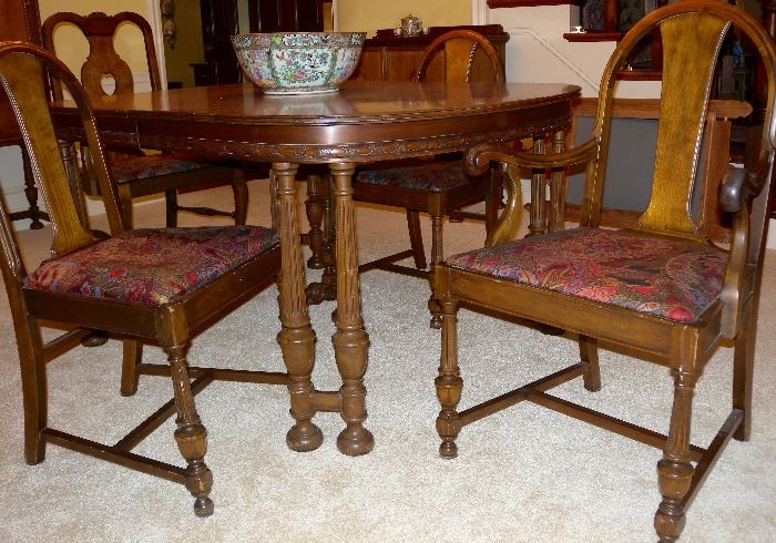 Dining room by Kennard’s of St. Louis: table/6 chairs, sideboard, china hutch, buffet