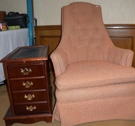 Two mid-century modern side chairs