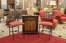 These two bar stools are sold as a set.