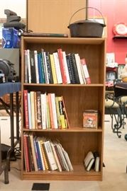 Cookbooks!  Cast Iron Dutch Oven on top....