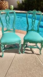 Mermaid chairs.  All proceeds from the sale of this item will benefit animals.