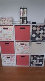 Storage Cabinet with Cloth Bins