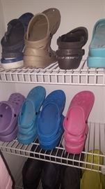 Crocs of all Colors size 9-10