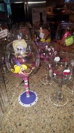 Hand Painted Wine Gleasses