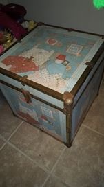 Vintage Square Toy Box/Chest