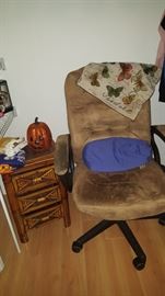 Desk chair, Small Rattan Cabinet