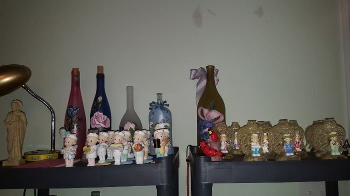 Nurse Figurines & Hand Painted Bottles