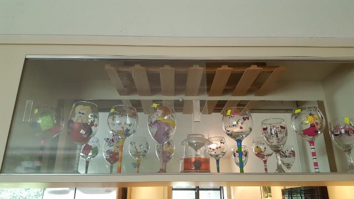 Hand Painted Wine Glasses