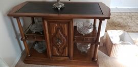 mid century liquor cart