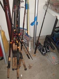 fishing poles fly fishing bass trout