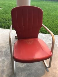 3 Vintage Metal Tulip Chairs