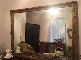Large Ornate Gold Mirror 
53" X 41"