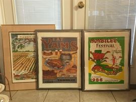 Oct 1986, Oct 1987, Oct 1988
Framed & Matted Yambilee Posters 
Stamped & Signed by J A Allen