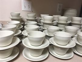 Over 40 Ultima China Soup Bowls & Saucers - Something Everyone Could Use