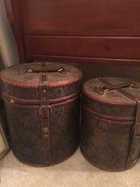 2 Pretty Embossed Boxes