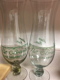 3 Vintage Pat O'Brien's New Orleans Hurricane Drinking Glasses