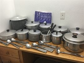Several Vintage Aluminum Pots
Several Restaurant Cooking/Serving Spoons