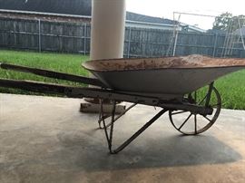 Very Old Iron  Wheelbarrow
Great for Fall Decorating or Flowers