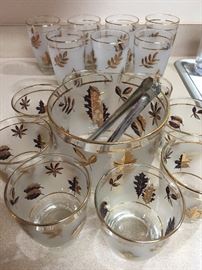 VIntage Gold Leaf Libbey Collection