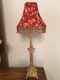 Pretty Ornate Gold Lamp