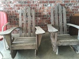 2 Wooden Chairs