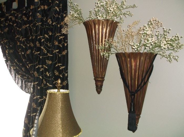 Pair of wall vases