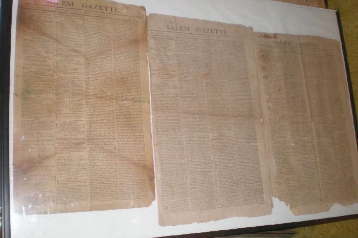 Salem Gazette 1815-1822