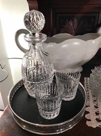 Old Waterford “Tramore” Decanter and glasses