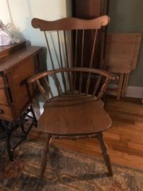 Shaker style spindle arm chair