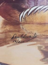Don Edwards duck print signature