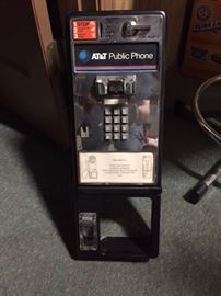 public telephone (we have the cash box front & the receiver)