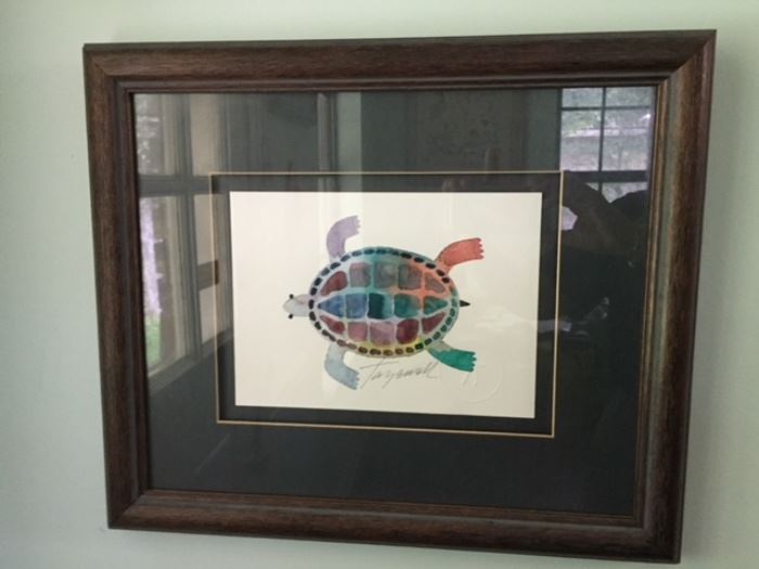 Tazewell Morton watercolor turtle