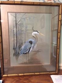 Don Edwards heron print