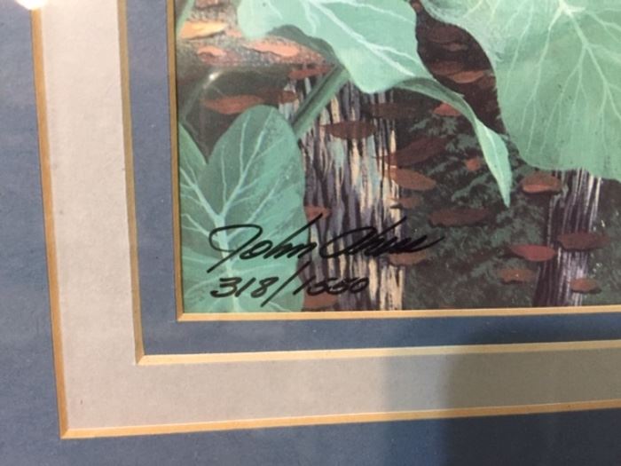 John Akers ducks print signature number