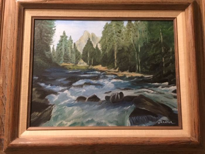 rushing river scene