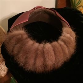 mink hat front