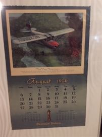 August 1950 calendar page