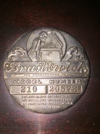 Brunswick phonograph seal