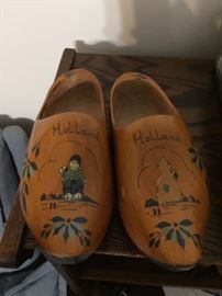 antique Dutch wooden shoes