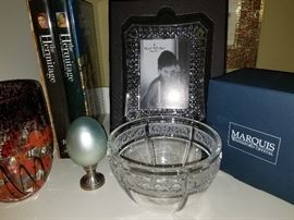 Waterford Picture Frame and Bowl