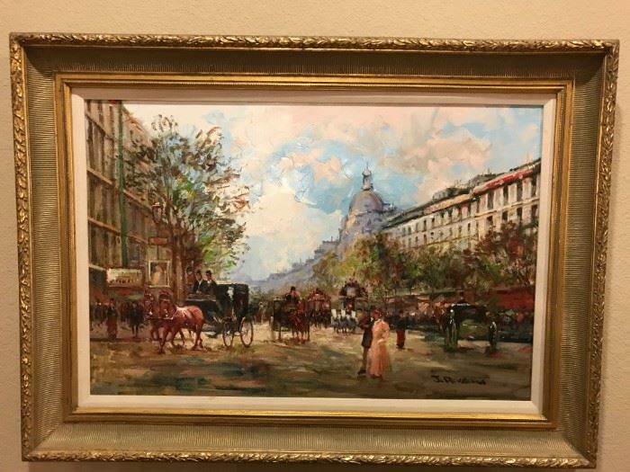 Wow again!! Original Oil on Canvas by French impressionist Jacque Deveau