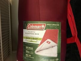 and Coleman Sleeping Bag