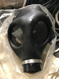 Like New WWII German Gas Mask with cartridges
