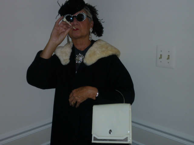 Hard to believe--that's me modeling some of our vintage--fun, fun, fun.